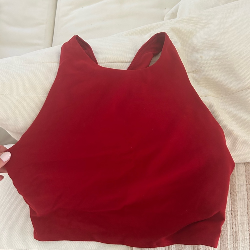 Athleta Vibrant Red Activewear Top